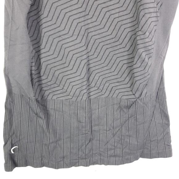 Zyia Active Top Womens Small Diagonal Striped Textured Fitted Workout Gym Tank - Picture 6 of 7